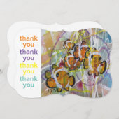 ピエロ魚パーティー#160411 サンキューカード (正面/裏面)