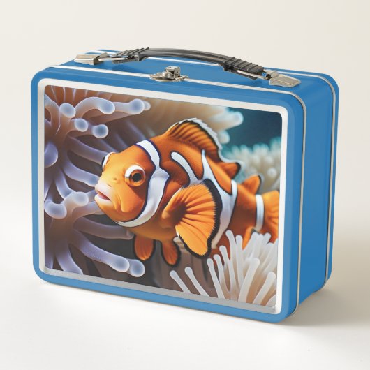 ピエロ魚 メタルランチボックス (正面)