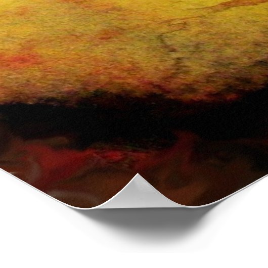 ピエロ黄 ポスター (角)