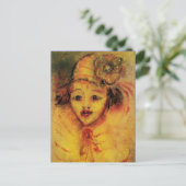 ピエロ黄 ポストカード (スタンド正面)