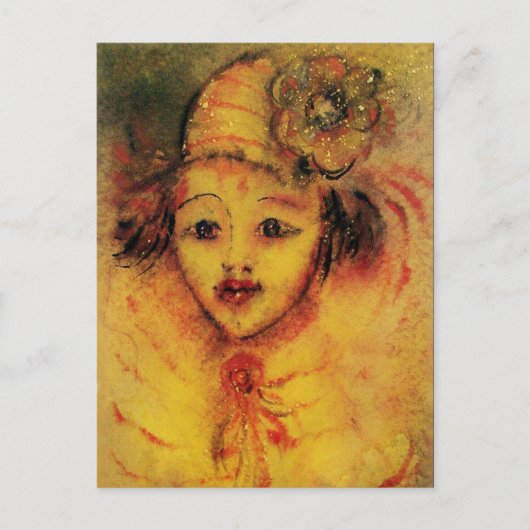 ピエロ黄 ポストカード (正面)