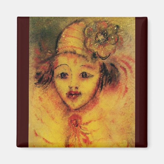 ピエロ黄 マグネット (正面)