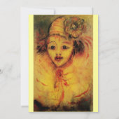 ピエロ黄 招待状 (裏面)