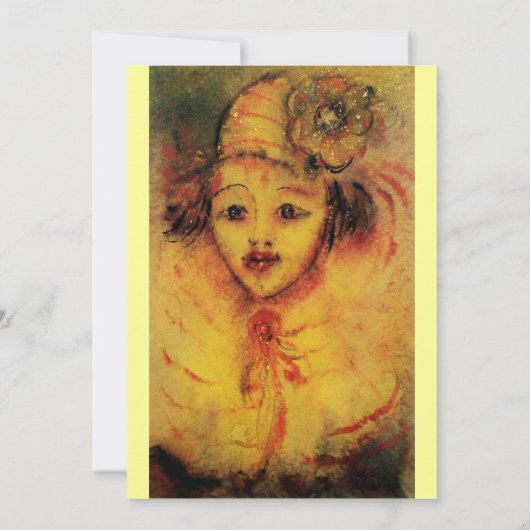 ピエロ黄 招待状 (裏面)