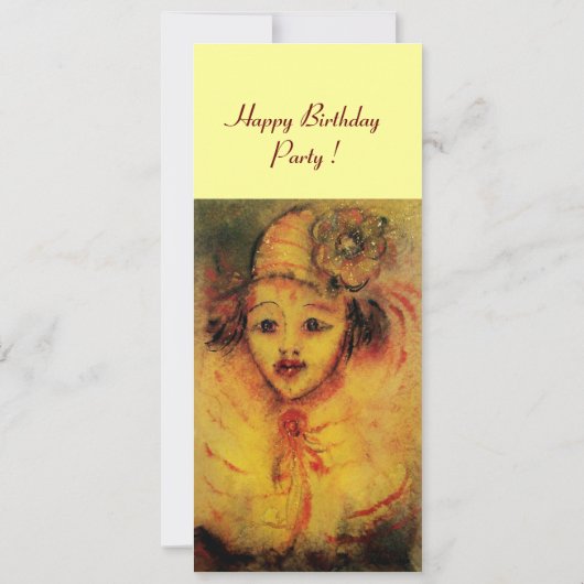 ピエロ黄 案内状 (裏面)