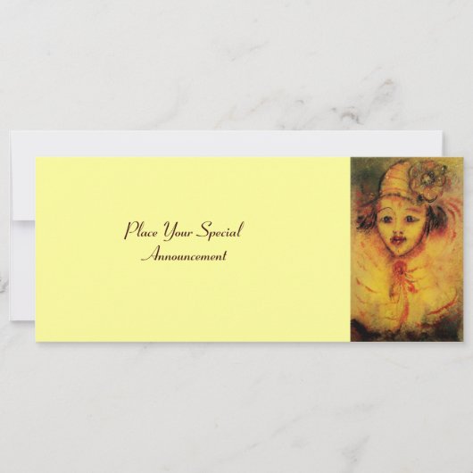 ピエロ黄 案内状 (正面)