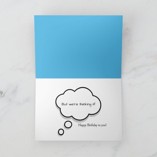 ピエロ45th誕生日ユーモア カード (内部)