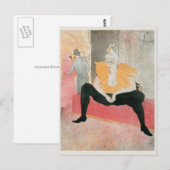 ピエロ・アンリ・ド・トゥールーズ・ロートレック着席 ポストカード (正面/裏面)