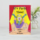 ピエロ·ケーパー·バースデー·パーティーの招待 招待状 (スタンド正面)