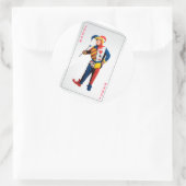 ピエロ・ジョーカー・カードを切り詰める ラウンドシール (バッグ)