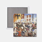 ピエロ・デラ・フランチェスカによるヘラクリウスの戦い マグネット (正面/裏面)