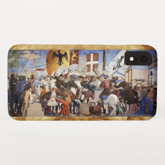 ピエロ・デラ・フランチェスカによるヘラクリウスの戦い Case-Mate iPhoneケース (裏面(横))
