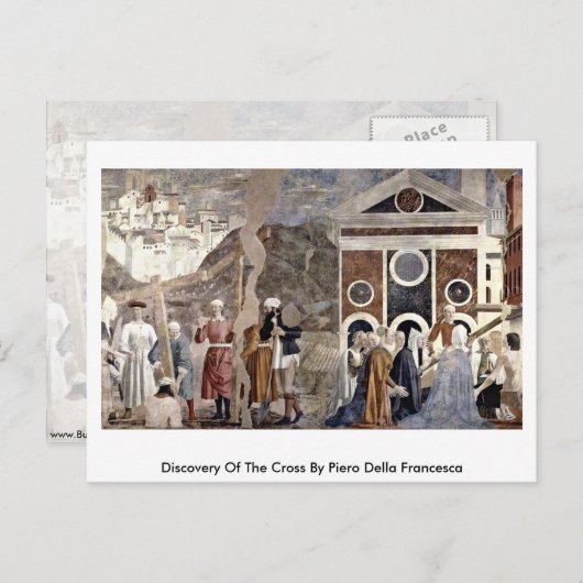 ピエロ・デラ・フランチェスカによる十字架の発見 ポストカード (正面/裏面)