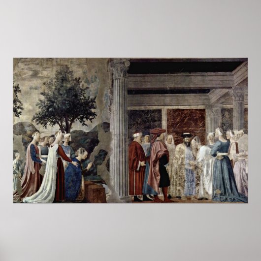 ピエロ・デラ・フランチェスカ – シーバの女王 ポスター (正面)