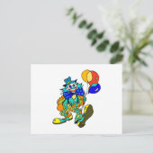 ピエロ（バルーンあり） ポストカード (スタンド正面)