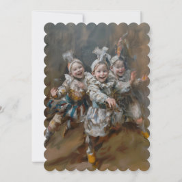 ピエロ - フラット  インビテーション サイズ: 12.7 cm x 17.8 cm