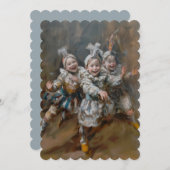 ピエロ - フラット  インビテーション サイズ: 12.7 cm x 17.8 cm (正面/裏面)