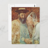 ピエロ・フランチェスカ：シーバ女王ソロモン王に会う ポストカード (正面/裏面)
