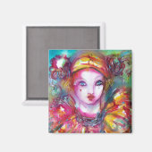 ピエロ/ベネチアンマスカレードマスク マグネット (正面/裏面)