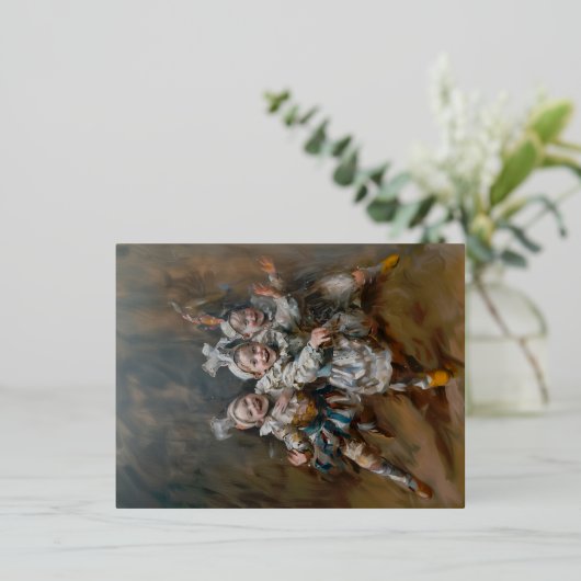 ピエロ – ホイルポストカード 箔シーズンポストカード (立ち正面)