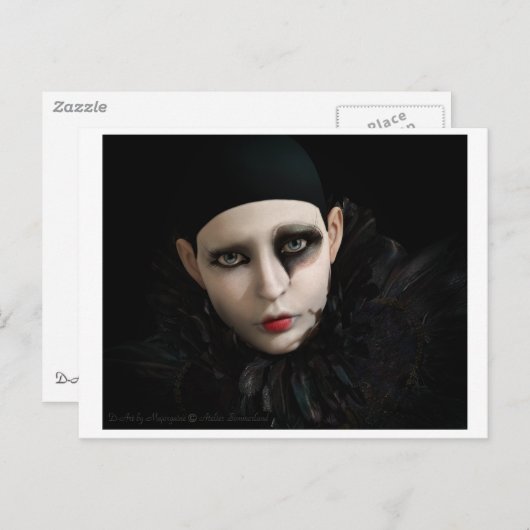 ピエロ ポストカード (正面/裏面)