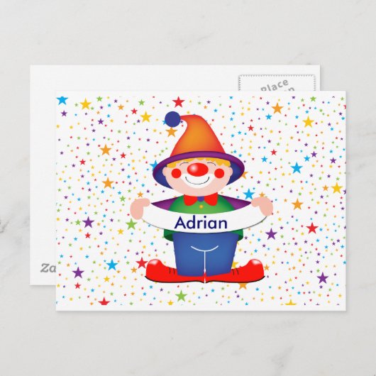 ピエロ ポストカード (正面/裏面)