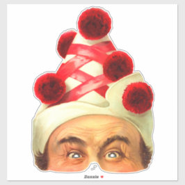 ピエロ-ヴィンテージビクトリアンマスクステッカー シール