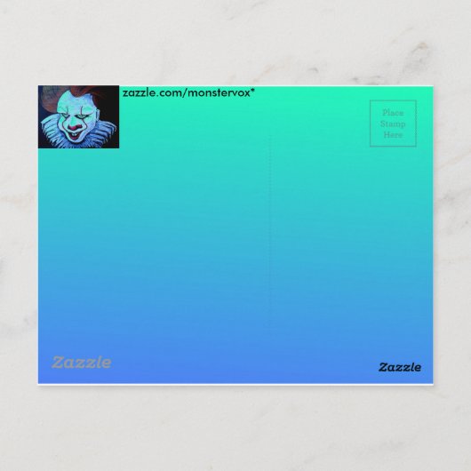 ピエロ：悪 ポストカード (裏面)