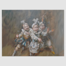 ピエロ – 油絵スタイルティッシュペーパー