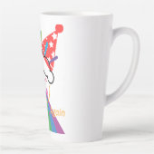 ピエロ：私は再び酔っ払っている カフェラテマグ (右)