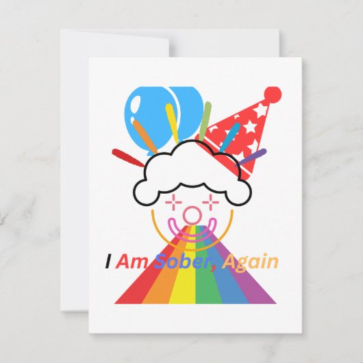 ピエロ：私は再び酔っ払っている 出欠カード (正面)