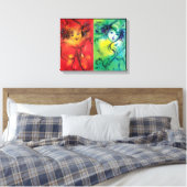 ピエロ（赤と緑） キャンバスプリント (インサイチュ (寝室))