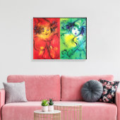 ピエロ（赤と緑） キャンバスプリント (インサイチュ (リビング))