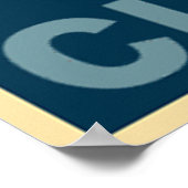 ピエロ（赤と青） ポスター (角)