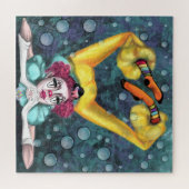 ピエロAcrobat Girl - Circus Artists - 絵画s ジグソーパズル (横)