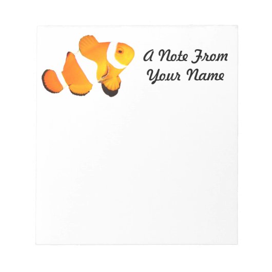 ピエロFishメモ帳 ノートパッド (正面)