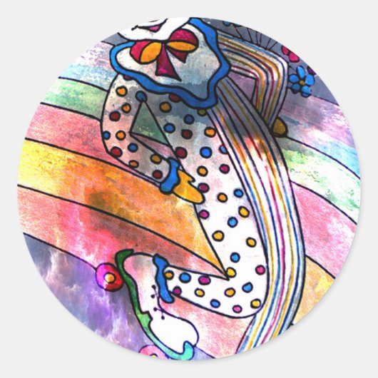 ピエロLOVE.jpg ラウンドシール (正面)