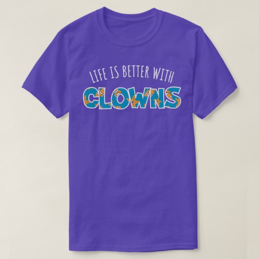 ピエロTクラシックシャツの方がライフ Tシャツ (デザイン正面)