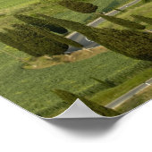 ピエンツァからモンテプルチアーノへの道 ポスター (角)