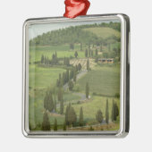 ピエンツァからモンテプルチアーノへの道 メタルオーナメント (左)