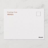 ピエンツァ トスカーナ - 世界の扉 ポストカード (裏面)