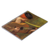 ピエースペインのル・ルノアールのギターを持つ若い女性 ノートブック (左側)