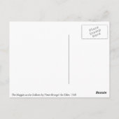 ピエーター・ブルーゲルによるガローズの上のマグピー ポストカード (裏面)