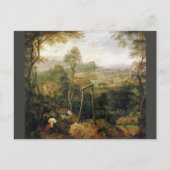 ピエーター・ブルーゲルによるガローズの上のマグピー ポストカード (正面)