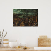 ピエーター・ブルーゲル長老の悲観的な日 ポスター (キッチン)