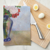 ピエールオーギュストルノアールグラジオリ キッチンタオル (四つ折り)