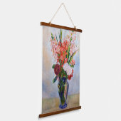 ピエールオーギュストルノアールグラジオリ 吊り下げ型タペストリー (傾斜あり)