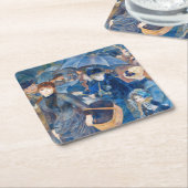 ピエールオーギュストルノアールザ傘 スクエアペーパーコースター (アングル)