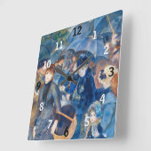 ピエールオーギュストルノアールザ傘 スクエア壁時計 (傾斜)