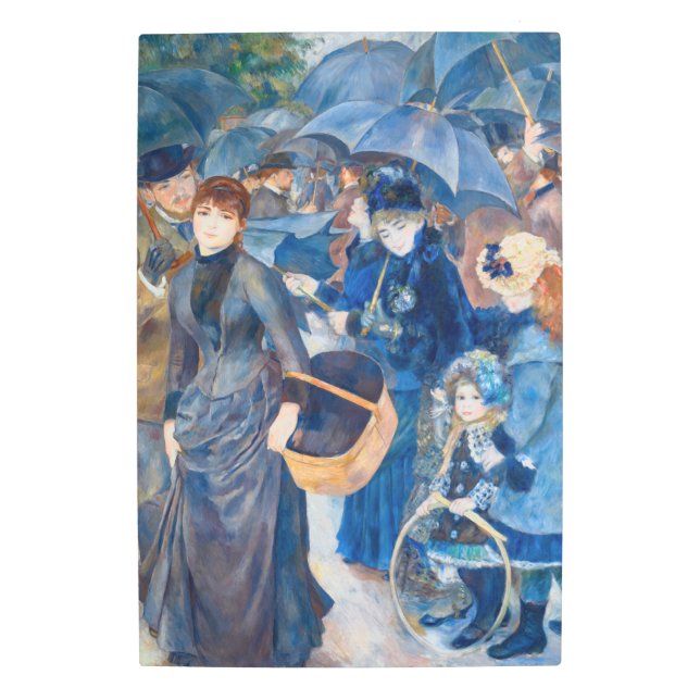 ピエールオーギュストルノアールザ傘 メタルプリント (正面)